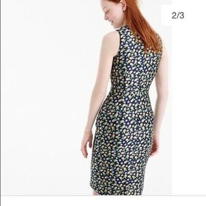 J Crew, V neck, lemon dress